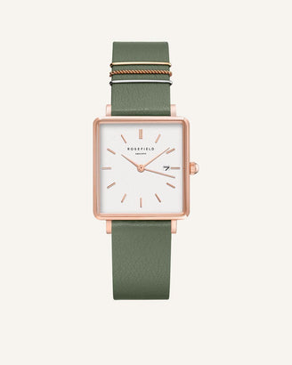 Olive green Rose gold Strap leftcolumn