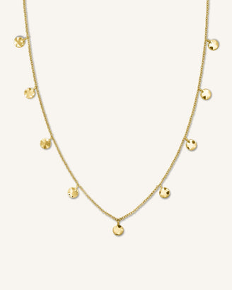Multi Coin Choker Gold leftcolumn