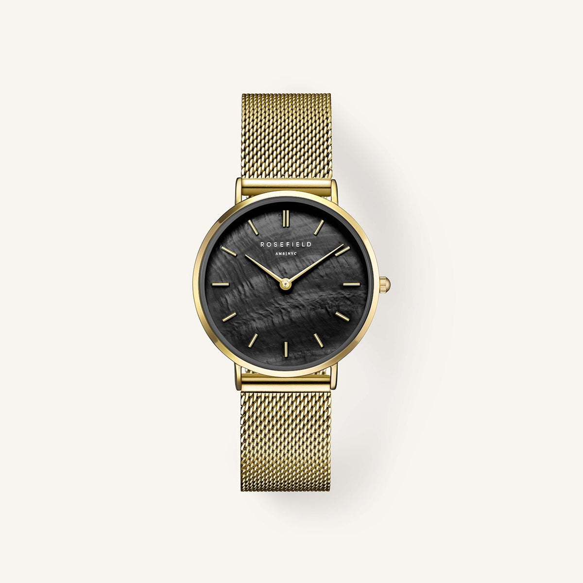 Tribeca Black Mother of Pearl Dial Gold leftcolumn