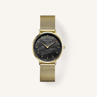 Tribeca Black Mother of Pearl Dial Gold leftcolumn