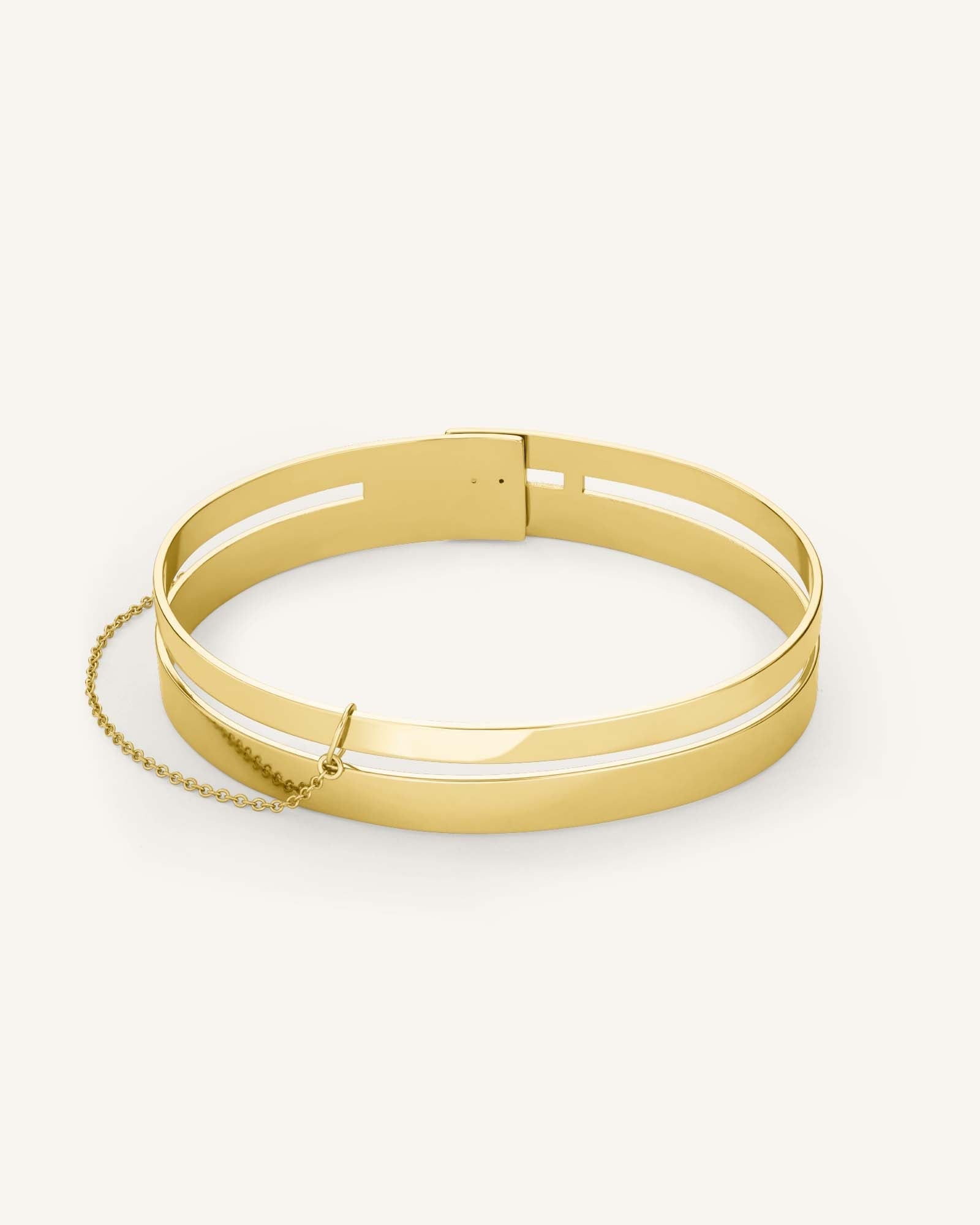 Double Bar Bangle Gold
