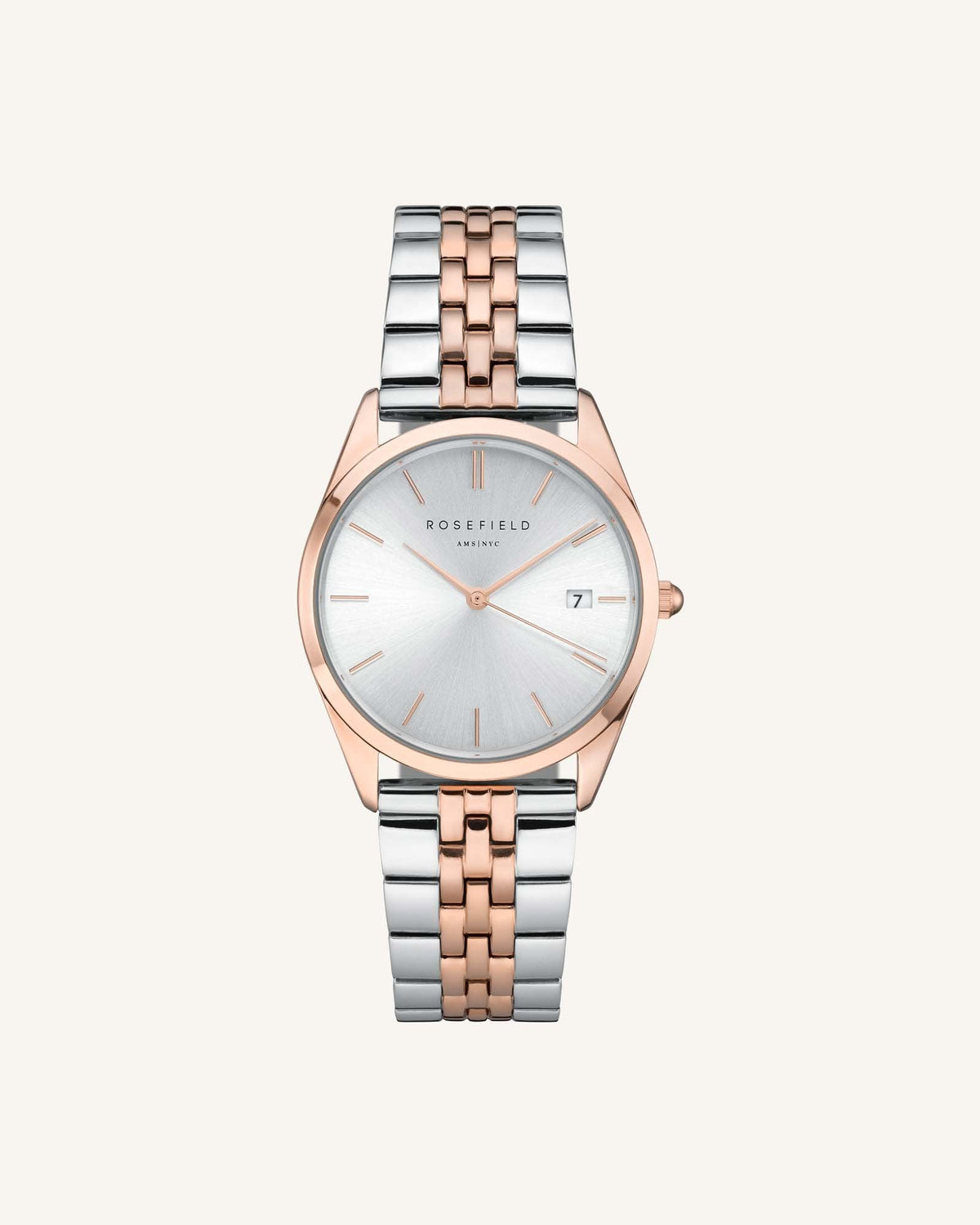 Silver Rose gold Strap leftcolumn