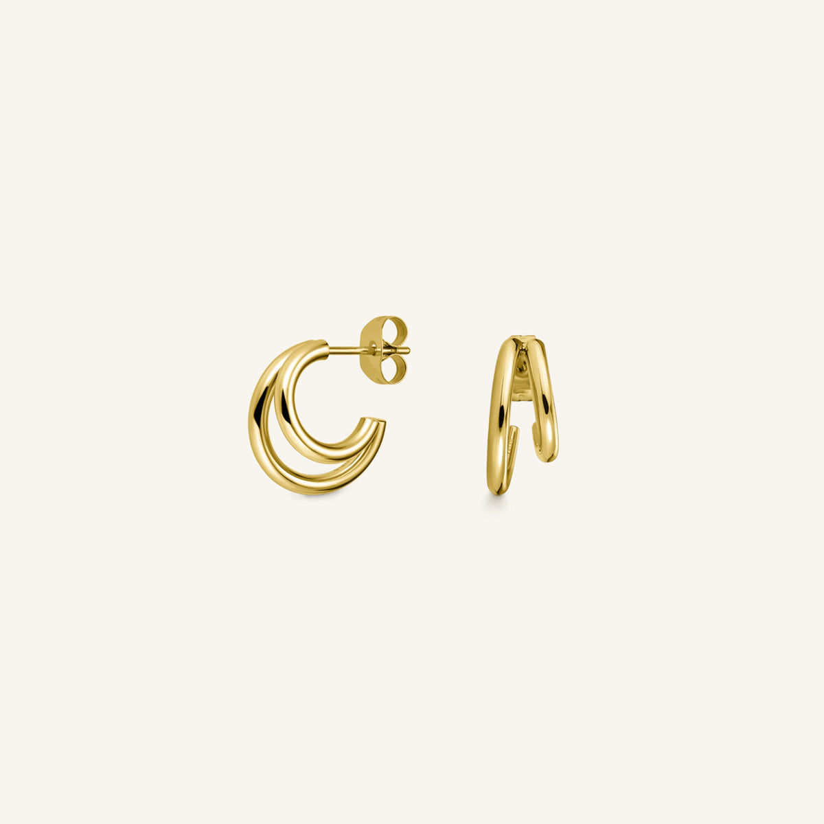 Double Hoop Gold leftcolumn
