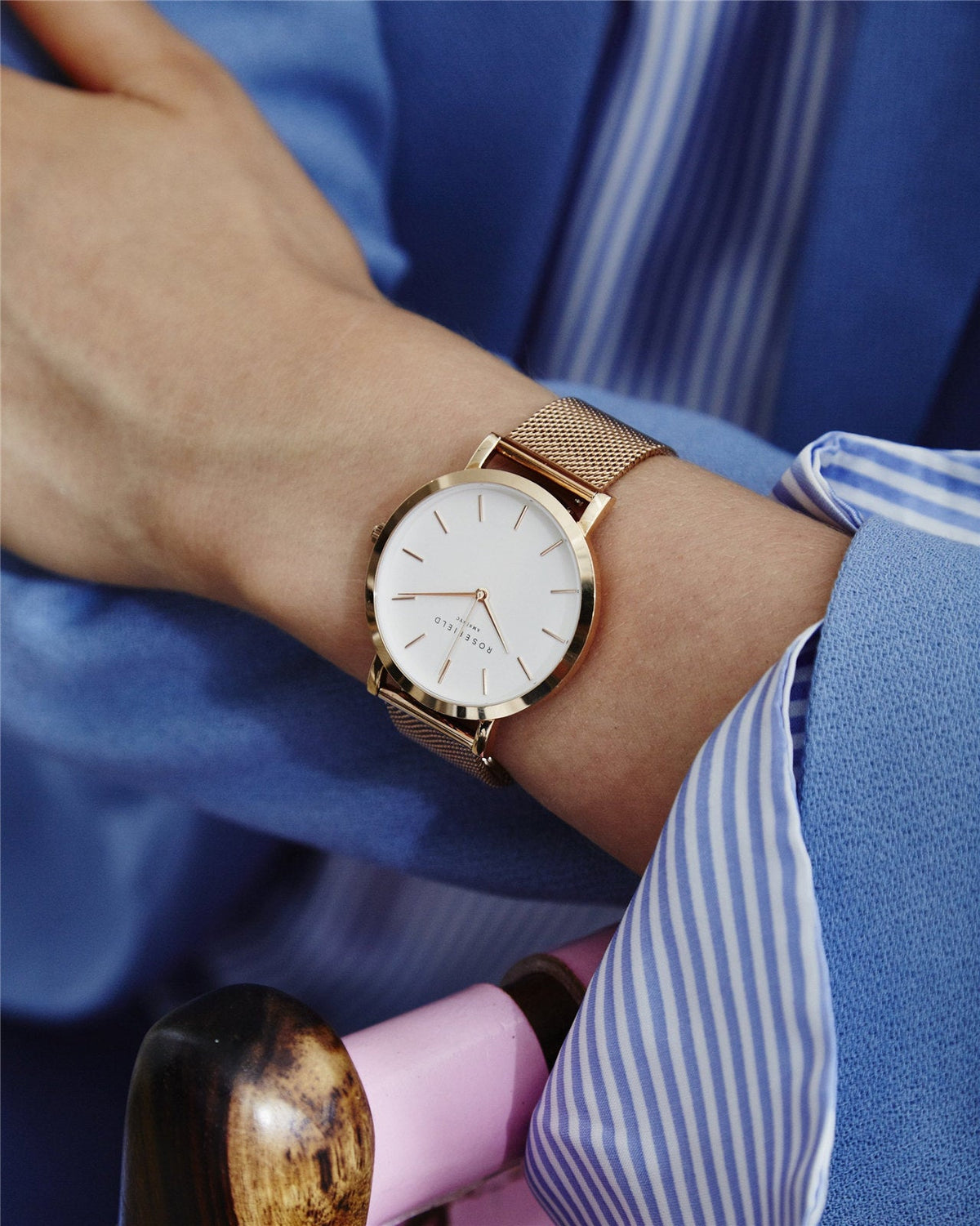 Mercer Rose Gold Mesh leftcolumn