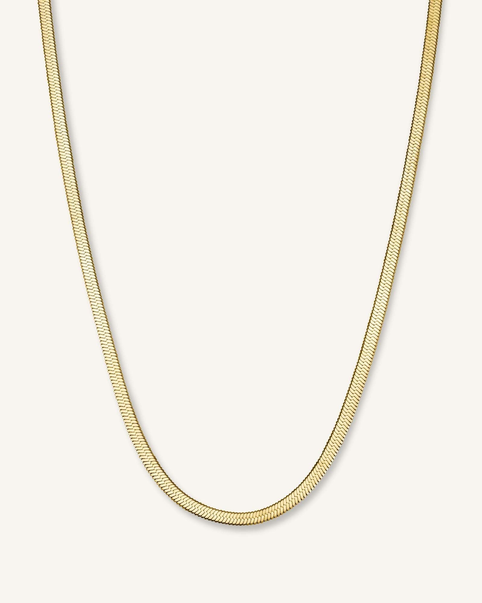 Snake Necklace Gold Rosefield Official