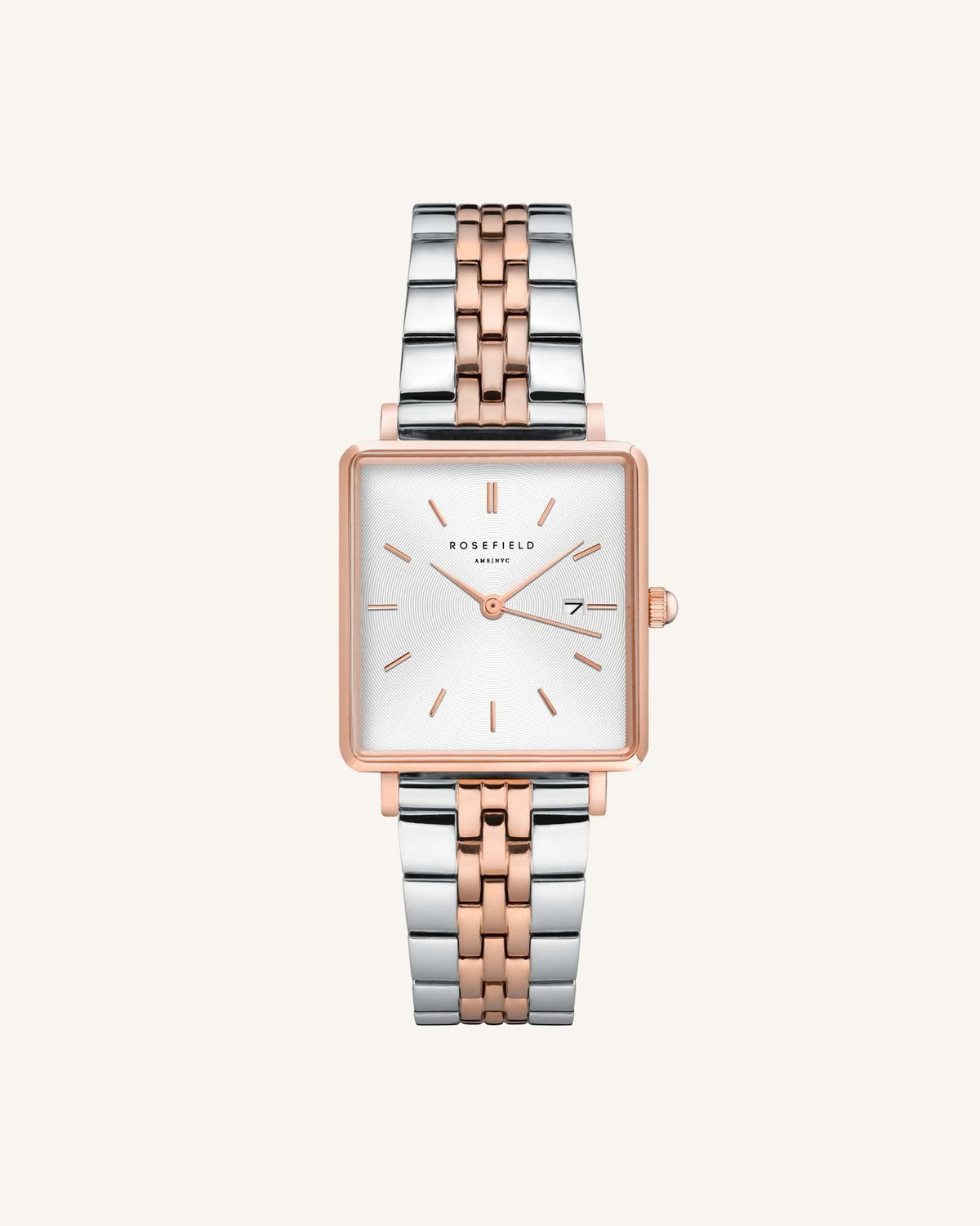 Silver Rose gold Strap leftcolumn