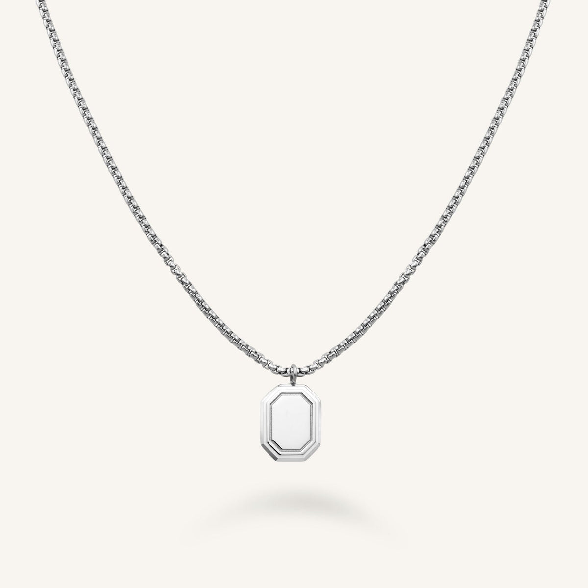 Octagon Enamel Necklace JNOCR-J856,leftcolumn