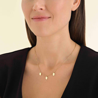 Triple Octagon Necklace JNTOS-J852,leftcolumn