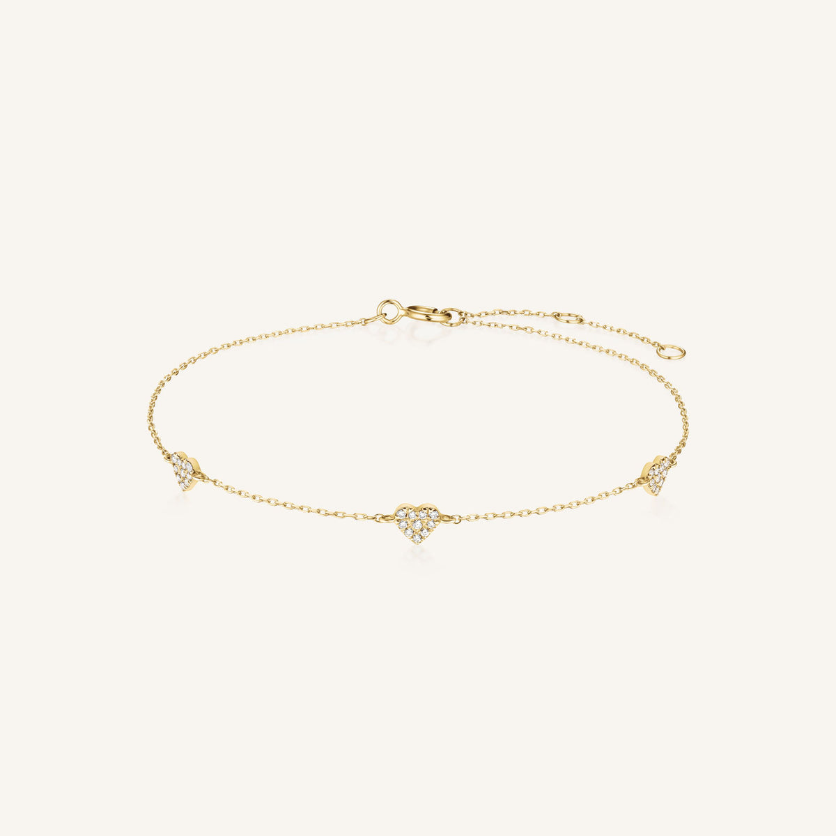 Triple Heart Pave Bracelet leftcolumn,