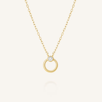 Open Circle Necklace leftcolumn,