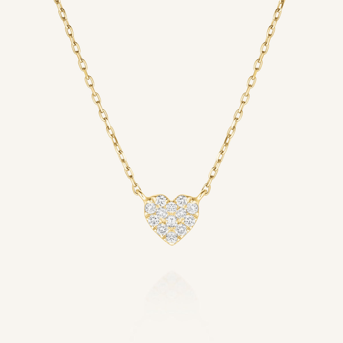 Pave Heart Necklace leftcolumn,