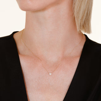 Pave Heart Necklace leftcolumn,