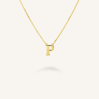 Initial Necklace P leftcolumn