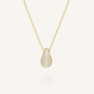 Teardrop Pave Necklace leftcolumn,