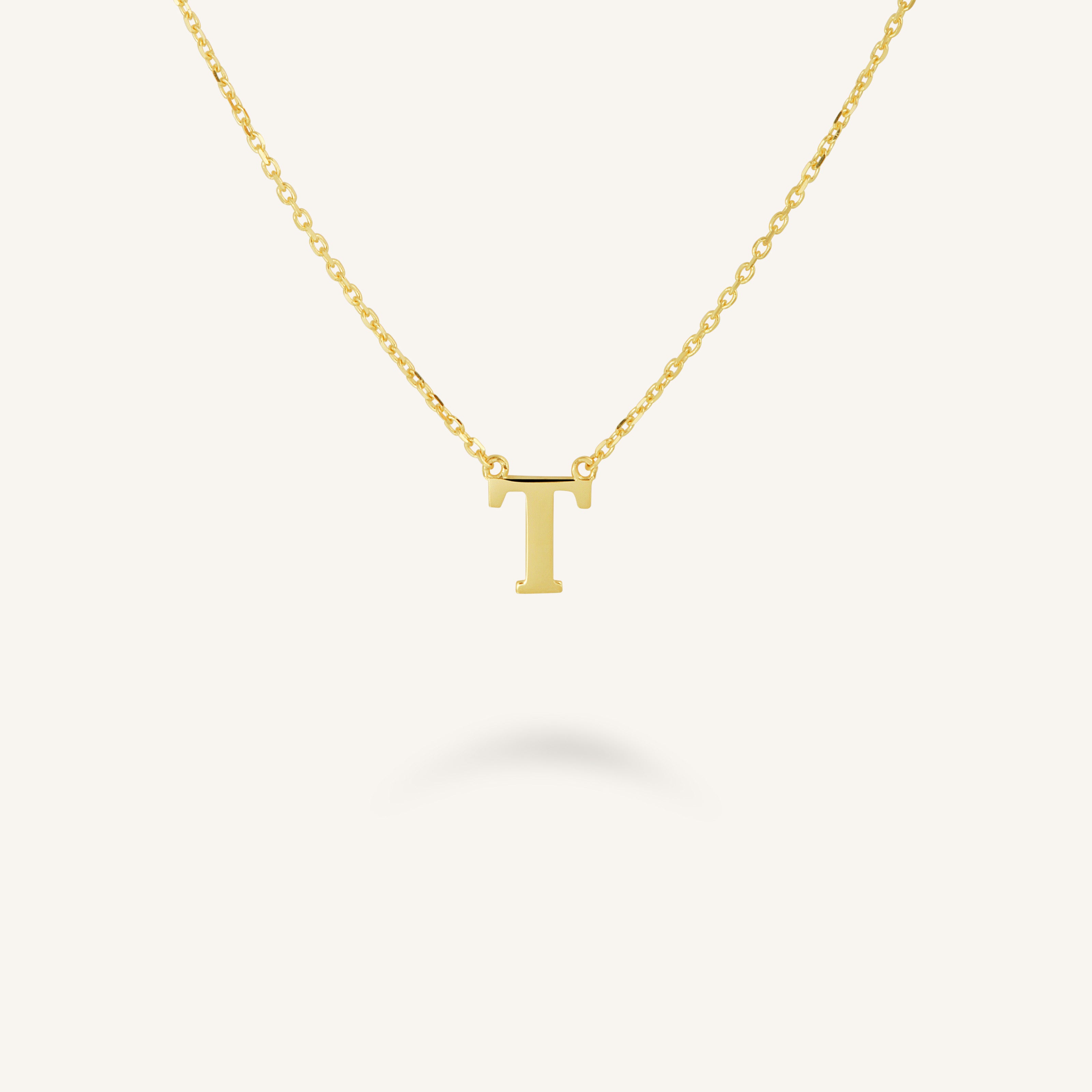 Initial Necklace T - Main Image
