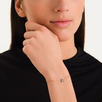 Crystal Letter A Bracelet leftcolumn