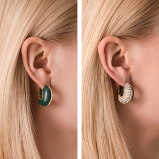 Enamel Pave Hoops leftcolumn