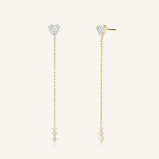 Long Heart Earrings leftcolumn,JEHLG-J1277