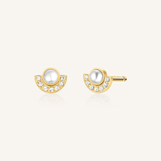 Pearl Halo Studs leftcolumn