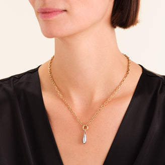 Duotone Drop Necklace leftcolumn,