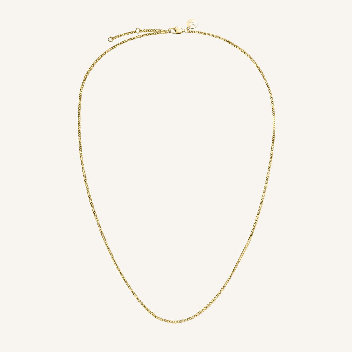 Flat Curb Necklace leftcolumn,JNFCG-J622