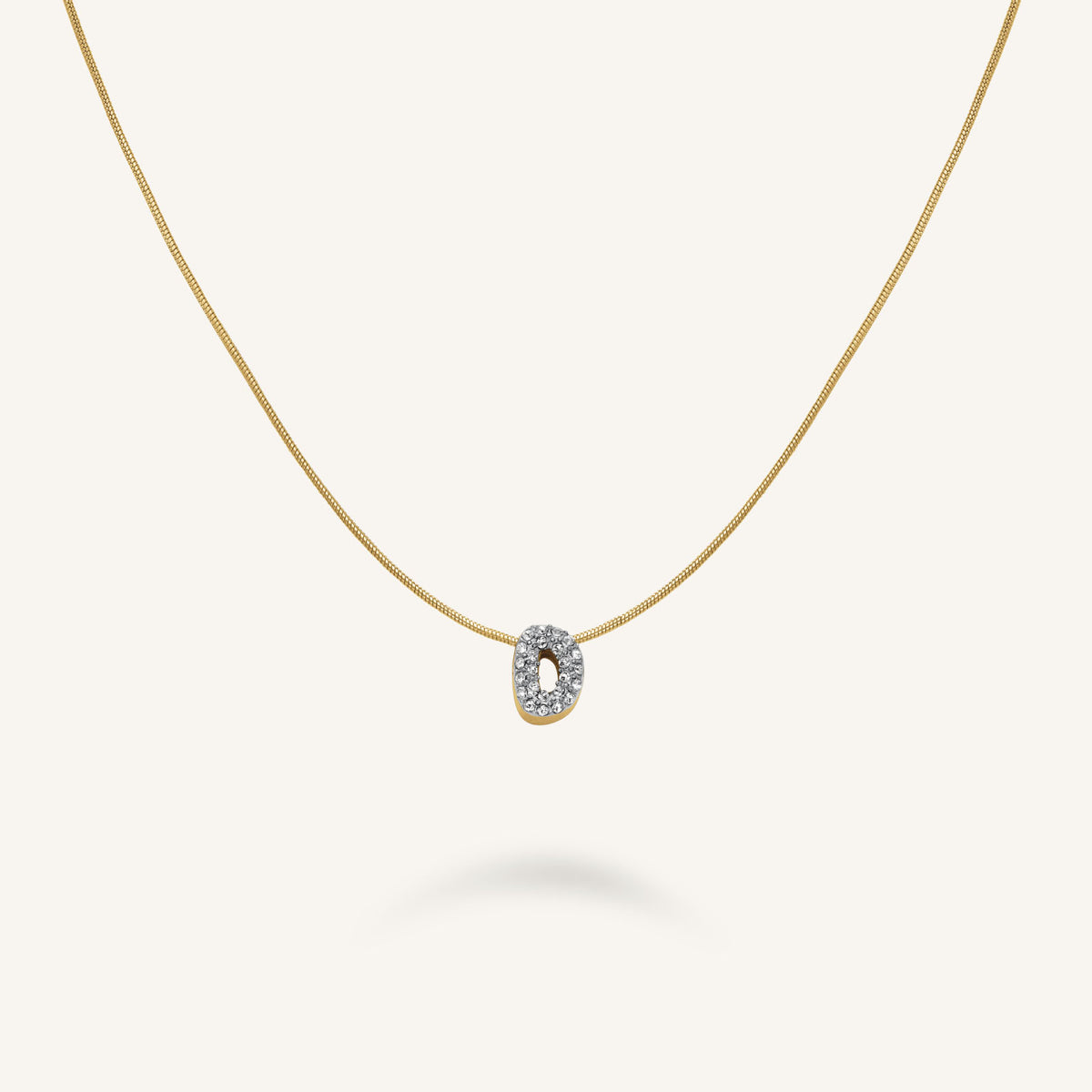 Crystal Letter D Necklace leftcolumn