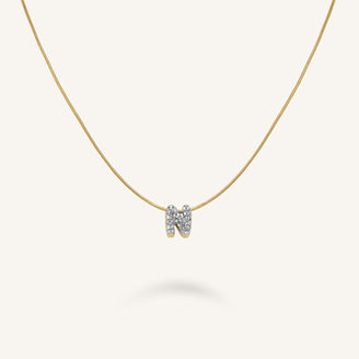 Crystal Letter N Necklace leftcolumn
