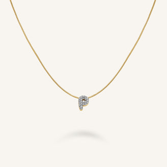 Crystal Letter P Necklace leftcolumn