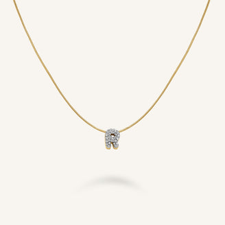 Crystal Letter R Necklace leftcolumn