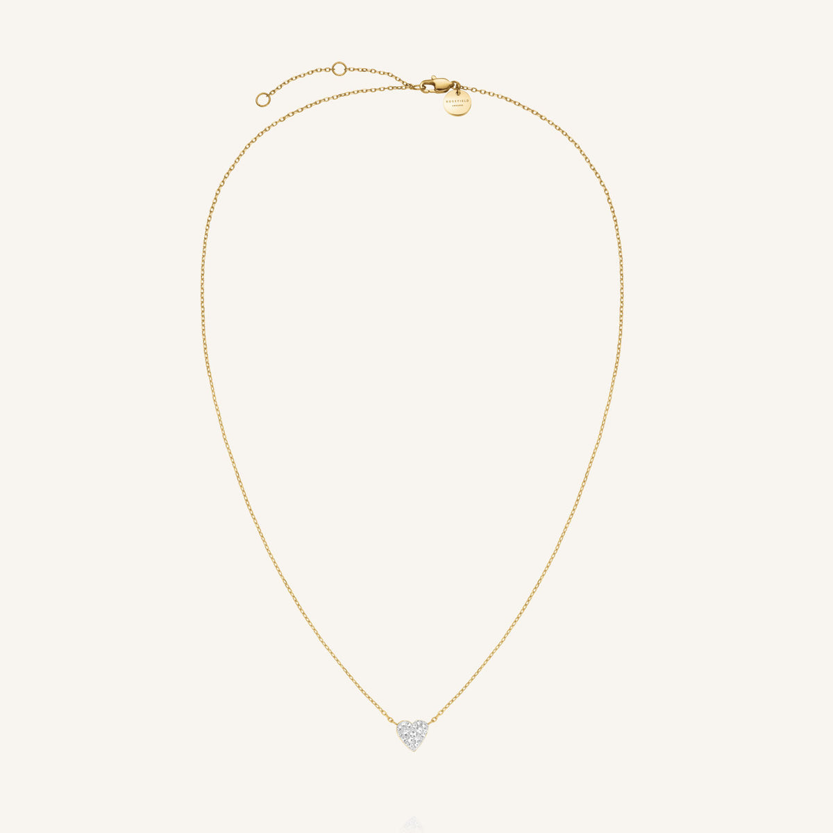 Pavé Heart Necklace leftcolumn,JNPHG-J1273