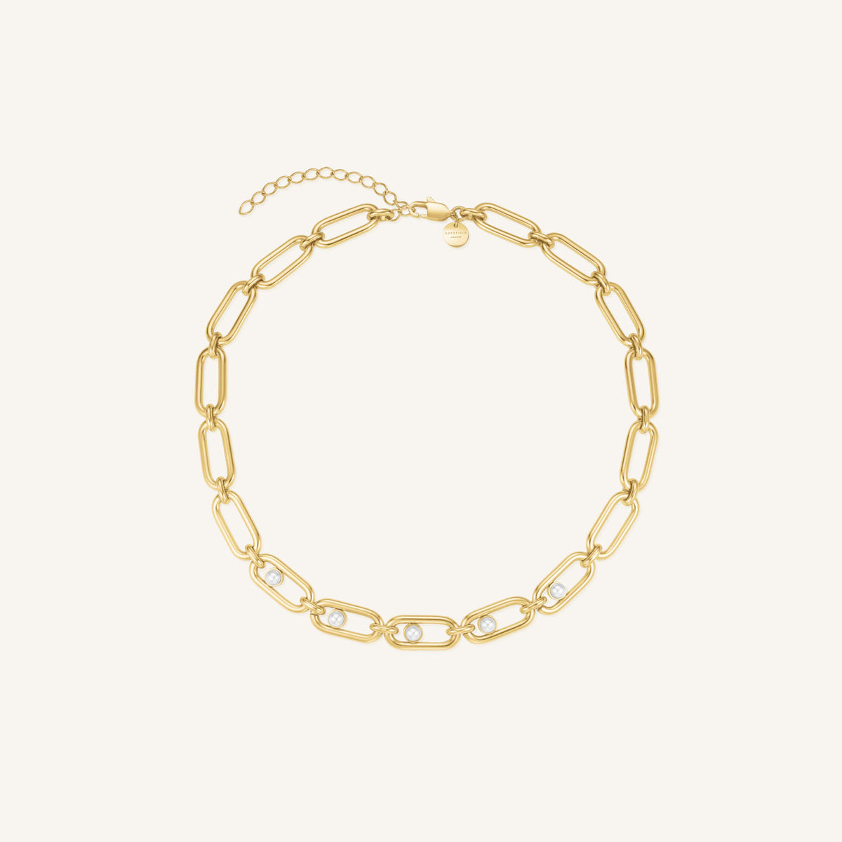 Pearl Link Necklace leftcolumn