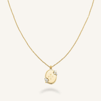 Vintage Oval Necklace JNVOG-J1150, leftcolumn