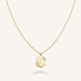 Vintage Oval Necklace JNVOG-J1150, leftcolumn