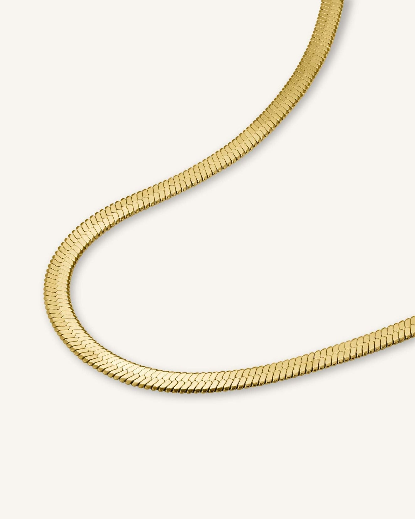 Snake Necklace Gold - Main Image