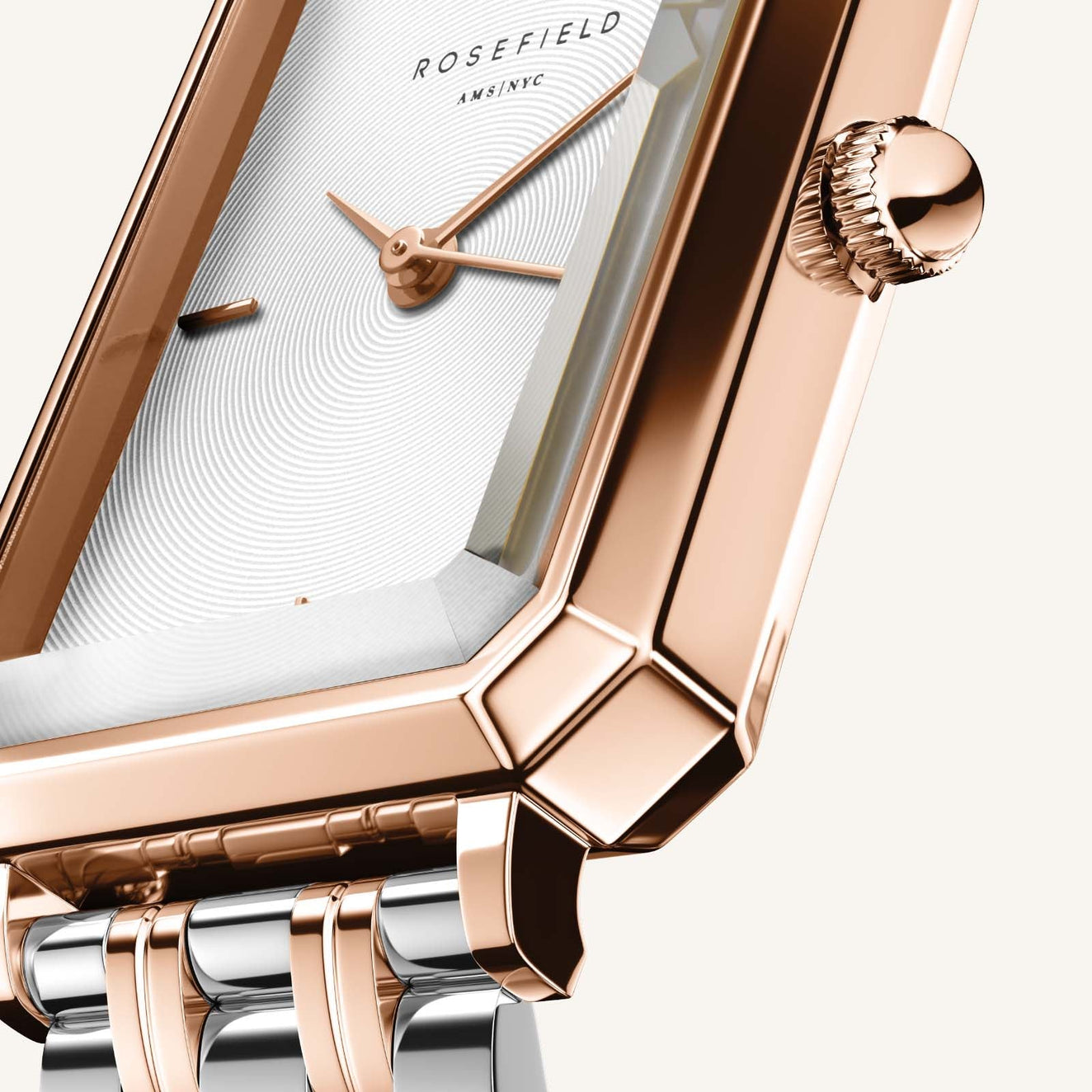 Rosefield OCTAGON - Horloge - champagne/goudkleurig Rosefield OCTAGON - Horloge - champagne/goudkleurig