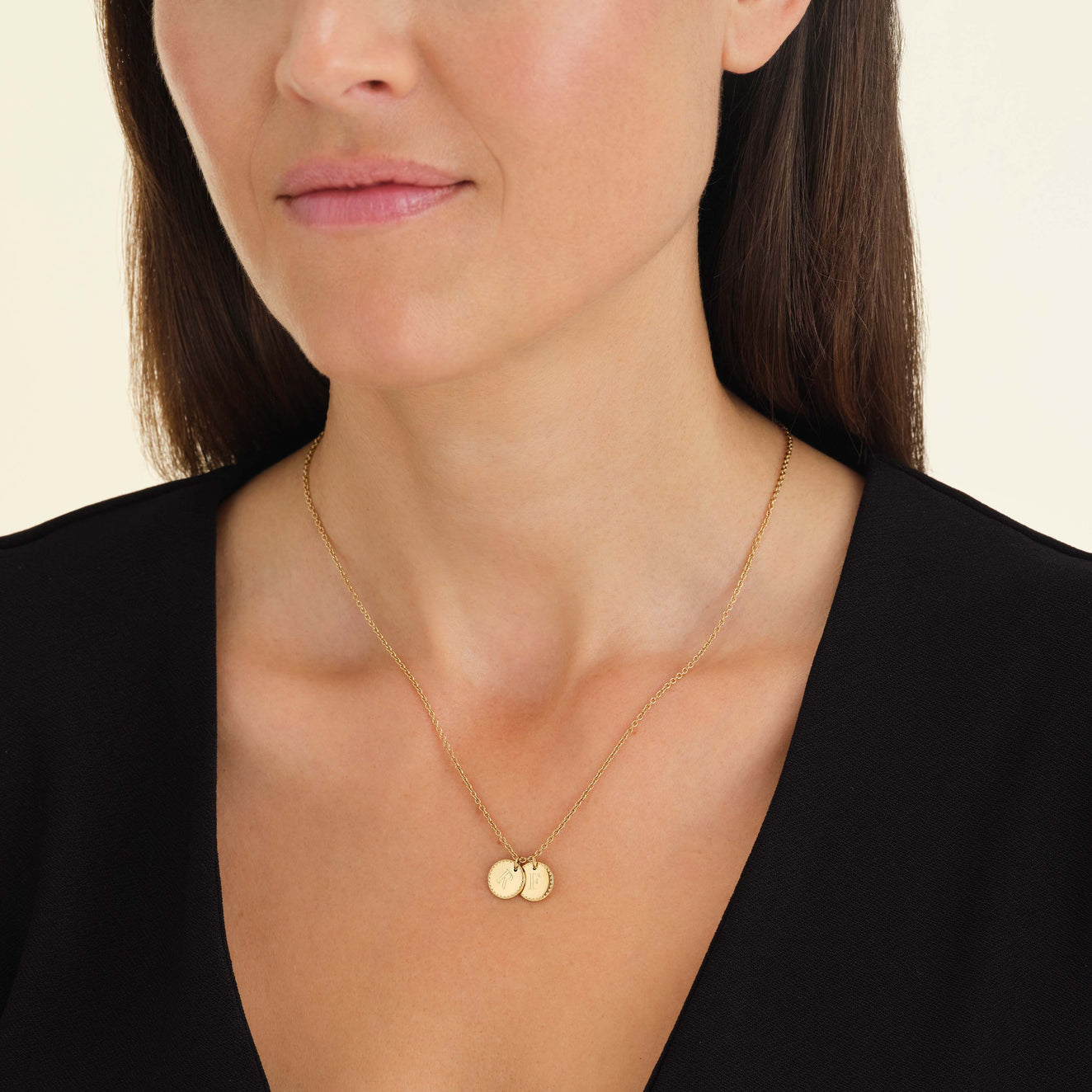 2 Coin Charm Necklace | Rosefield Official